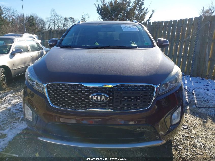 2016 Kia Sorento 3.3L Sx VIN: 5XYPK4A51GG184556 Lot: 43939832