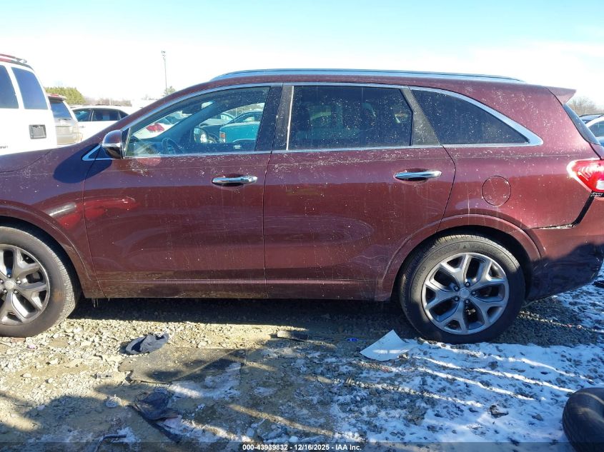 2016 Kia Sorento 3.3L Sx VIN: 5XYPK4A51GG184556 Lot: 43939832