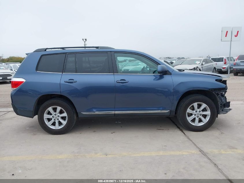 2013 Toyota Highlander Se V6 VIN: 5TDBK3EH7DS267884 Lot: 43939871