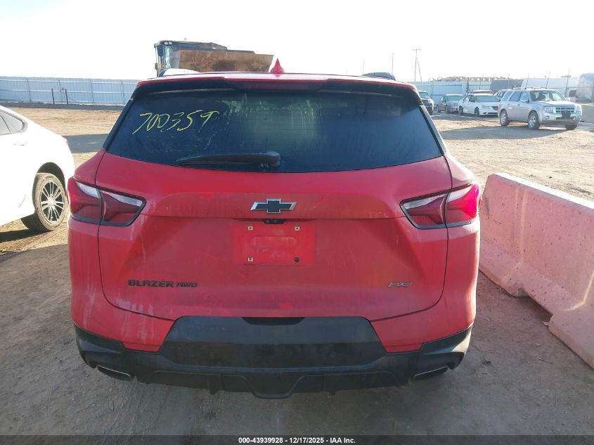 2019 Chevrolet Blazer Rs VIN: 3GNKBJRS2KS688258 Lot: 43939928