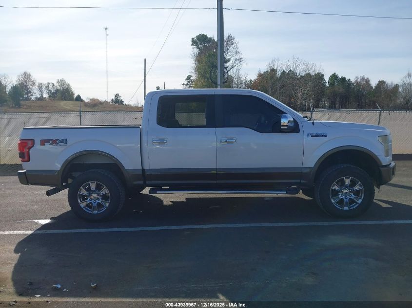 2016 Ford F-150 Lariat VIN: 1FTEW1EF6GKD77650 Lot: 43939967