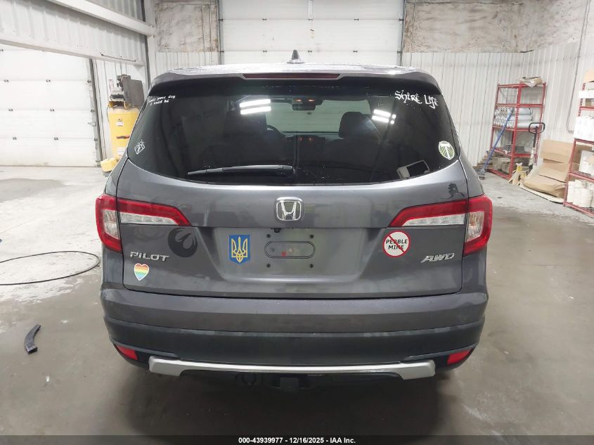 2020 Honda Pilot Awd Ex-L VIN: 5FNYF6H53LB014839 Lot: 43939977