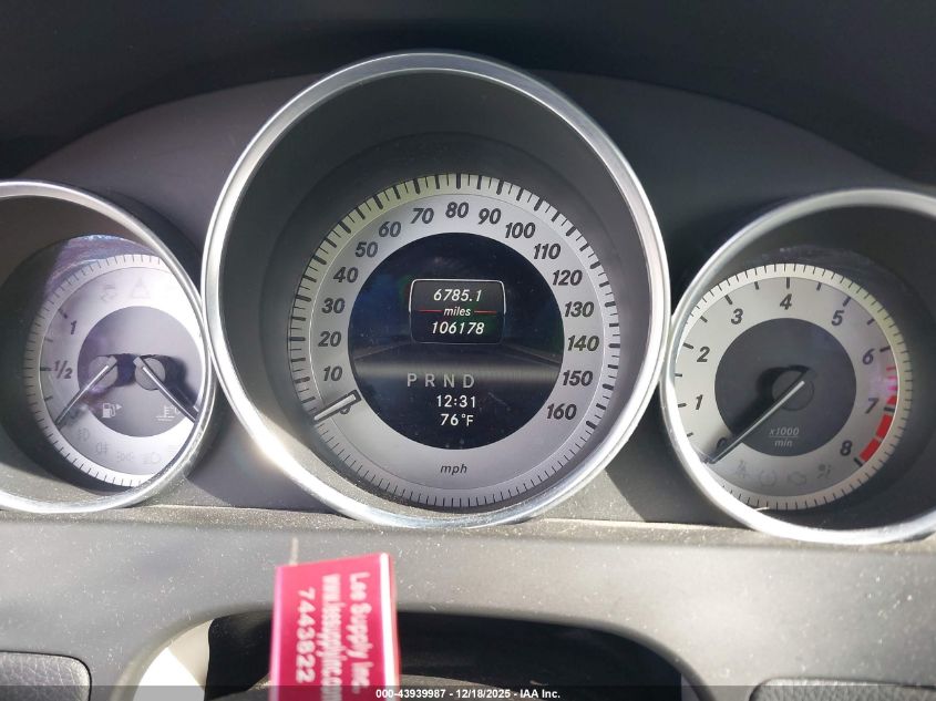 2013 Mercedes-Benz C 250 Sport VIN: WDDGF4HB9DR256350 Lot: 43939987