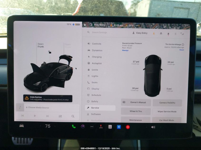 2020 Tesla Model 3 Performance Dual Motor All-Wheel Drive VIN: 5YJ3E1EC1LF796190 Lot: 43940001