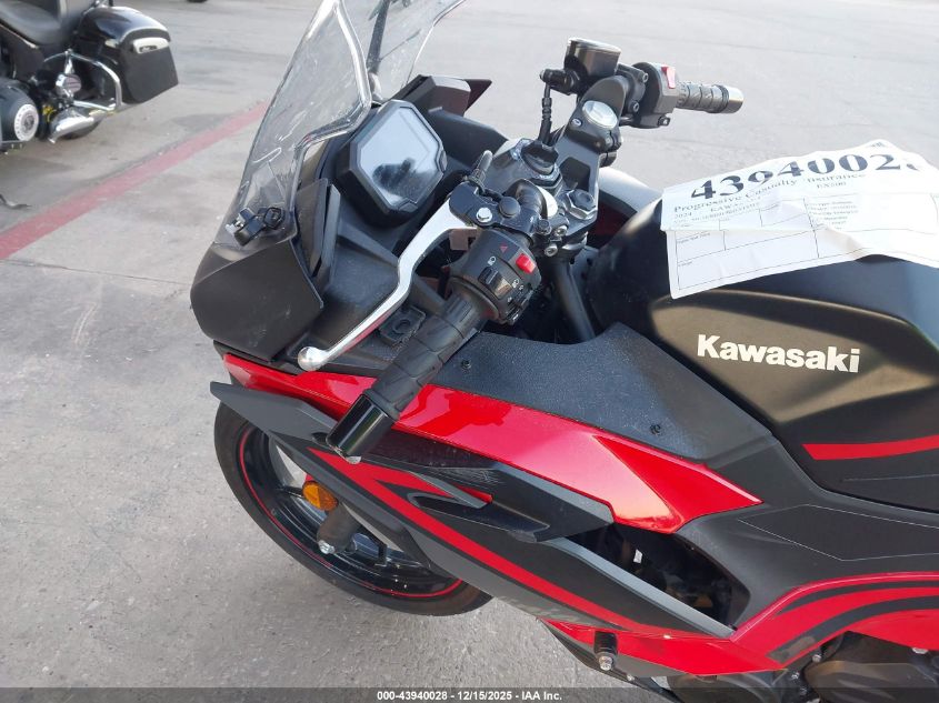 2024 Kawasaki Ex500 A/B VIN: ML5EXGJ19RDA13317 Lot: 43940028