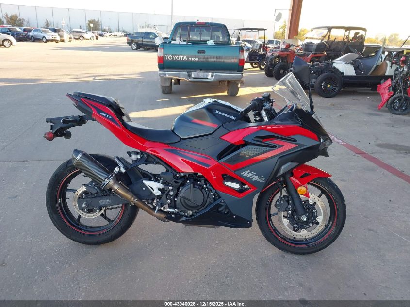 2024 Kawasaki Ex500 A/B VIN: ML5EXGJ19RDA13317 Lot: 43940028