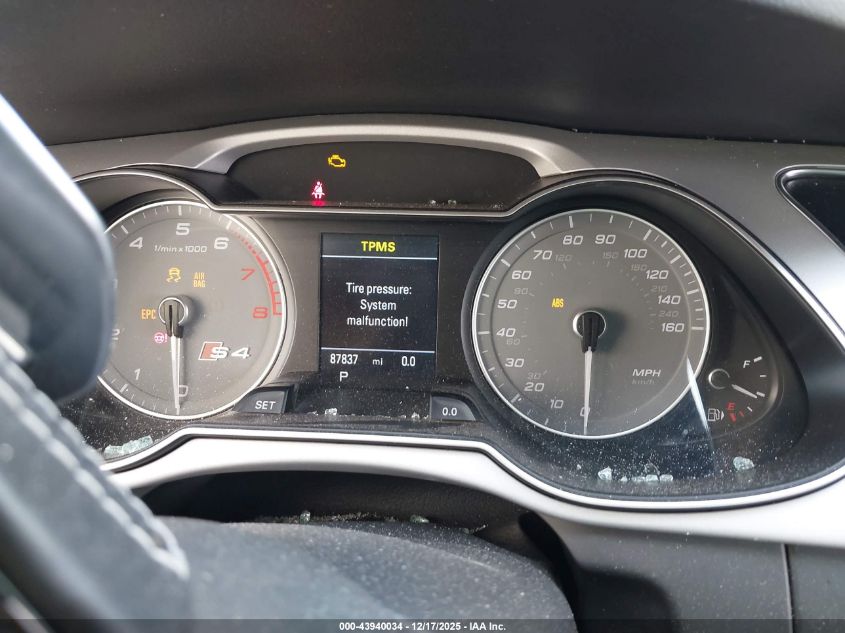 2016 Audi S4 3.0T Premium Plus VIN: WAUBGAFL7GA010439 Lot: 43940034