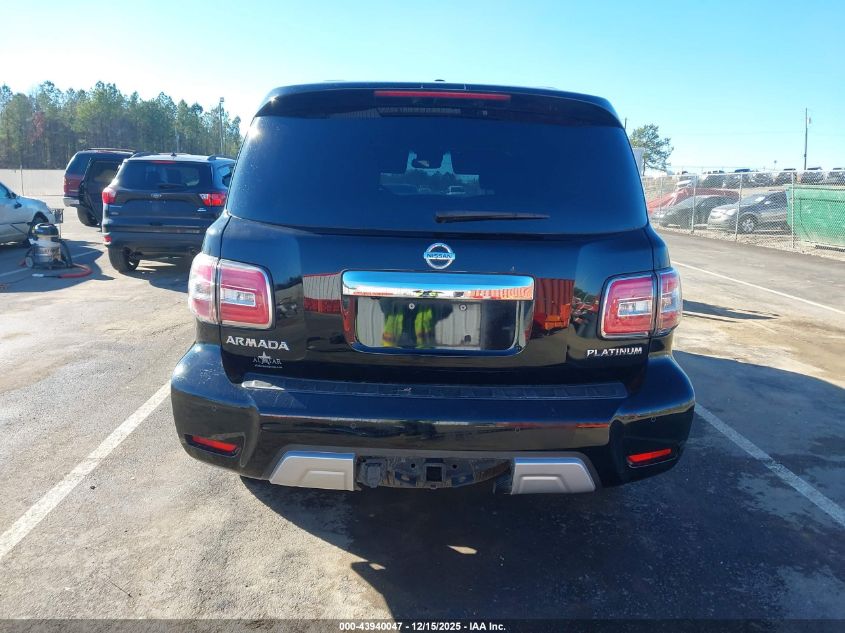 2017 Nissan Armada Platinum VIN: JN8AY2NF1H9300874 Lot: 43940047