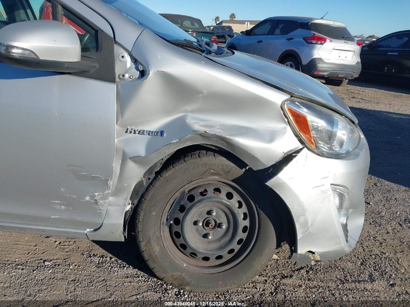 2016 Toyota Prius C Two VIN: JTDKDTB38G1123619 Lot: 43940049