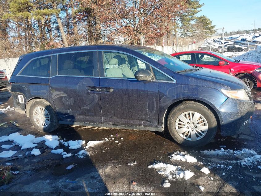 2015 Honda Odyssey Lx VIN: 5FNRL5H20FB125592 Lot: 43940066