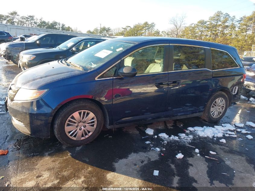 2015 Honda Odyssey Lx VIN: 5FNRL5H20FB125592 Lot: 43940066