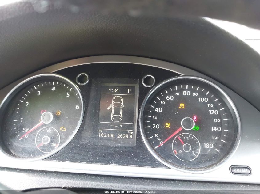 2013 Volkswagen Cc 2.0T Lux VIN: WVWRP7ANXDE519975 Lot: 43940070