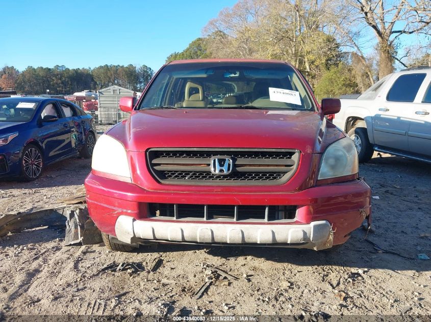 2005 Honda Pilot Ex-L VIN: 2HKYF18555H517778 Lot: 43940083