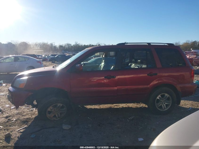 2005 Honda Pilot Ex-L VIN: 2HKYF18555H517778 Lot: 43940083