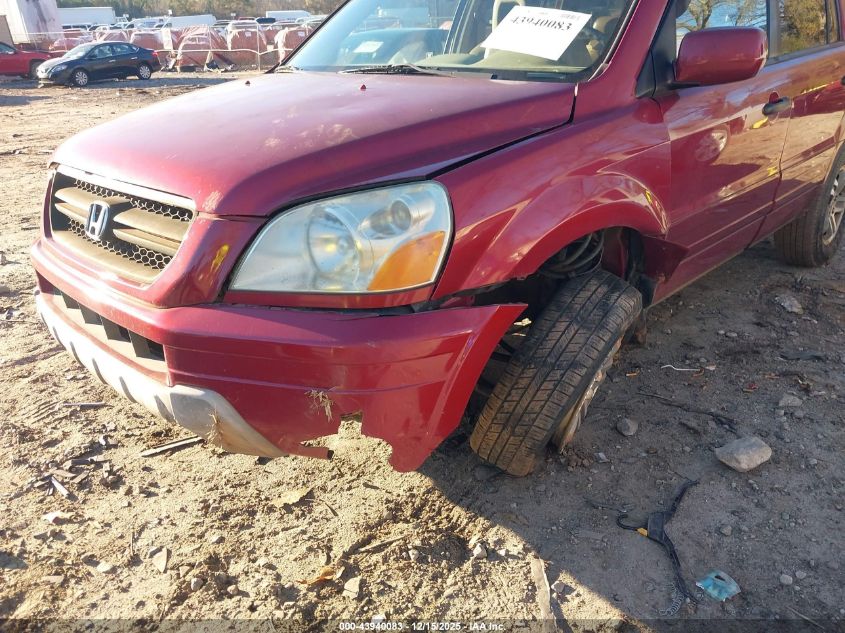 2005 Honda Pilot Ex-L VIN: 2HKYF18555H517778 Lot: 43940083