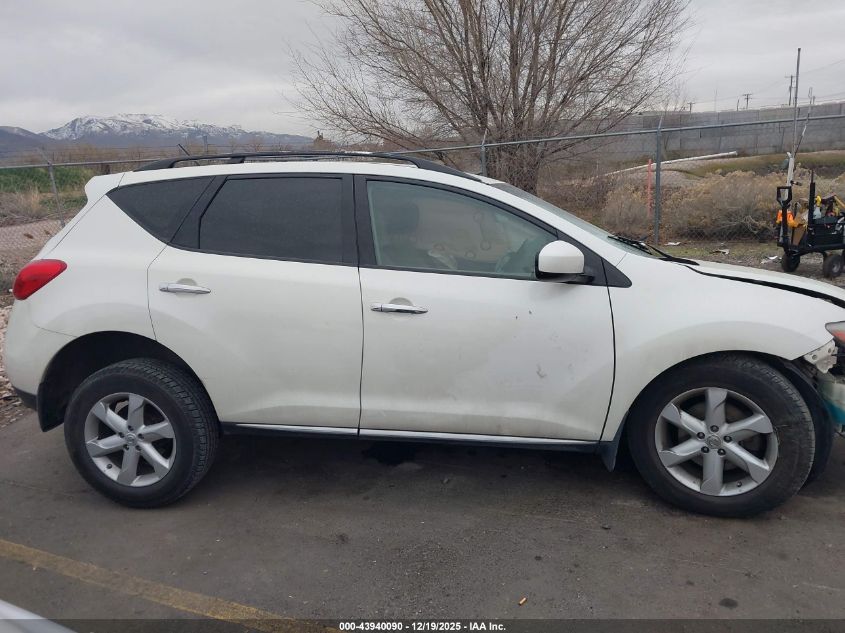 2009 Nissan Murano S VIN: JN8AZ18W49W135182 Lot: 43940090