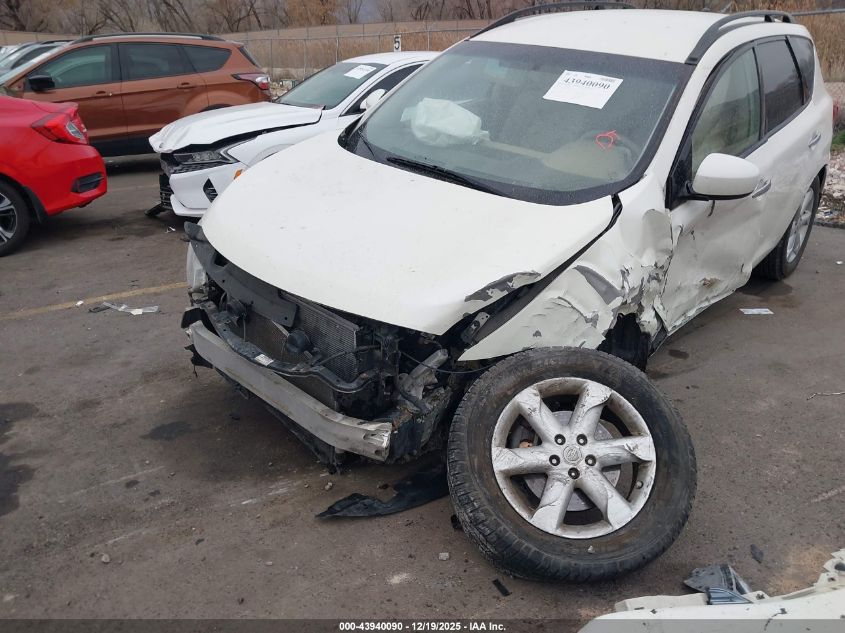 2009 Nissan Murano S VIN: JN8AZ18W49W135182 Lot: 43940090