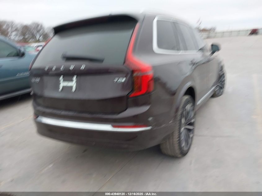 2025 Volvo Xc90 Plug-In Hybrid T8 Ultra 6-Seater VIN: YV4H60JGXS1355569 Lot: 43940120