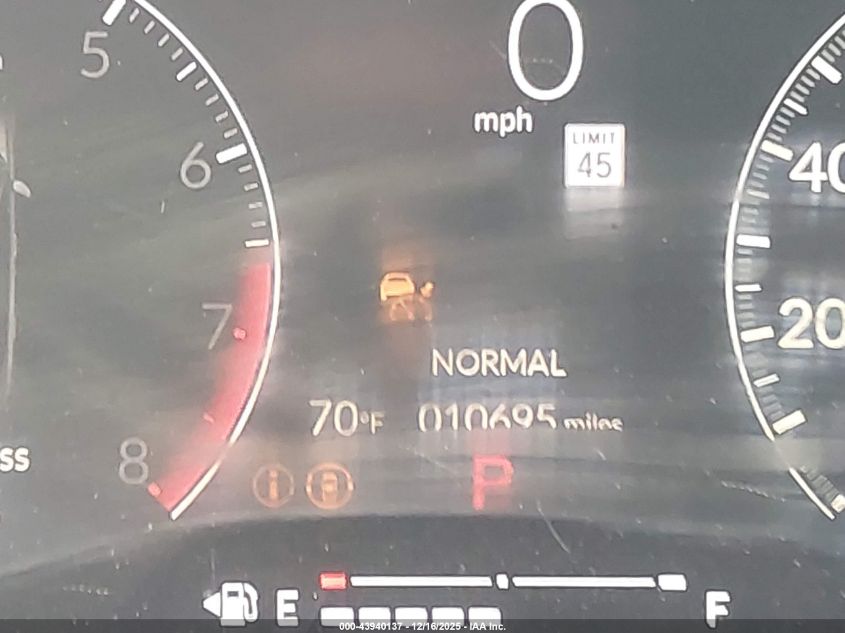 2025 Honda Civic Sport VIN: 2HGFE2F54SH545192 Lot: 43940137