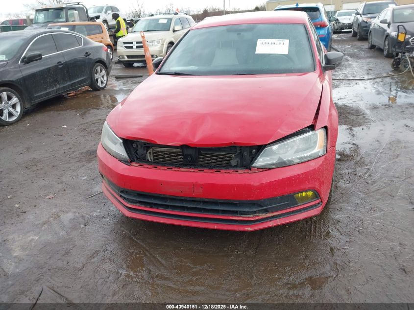 2016 Volkswagen Jetta 1.8T Sport VIN: 3VWD17AJXGM332661 Lot: 43940151