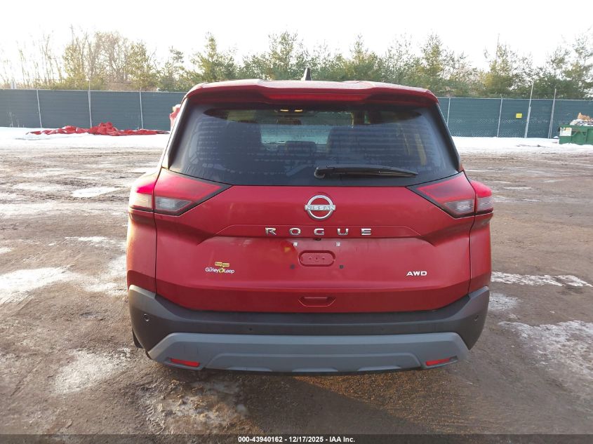 2022 Nissan Rogue S Intelligent Awd VIN: 5N1BT3AB9NC700151 Lot: 43940162