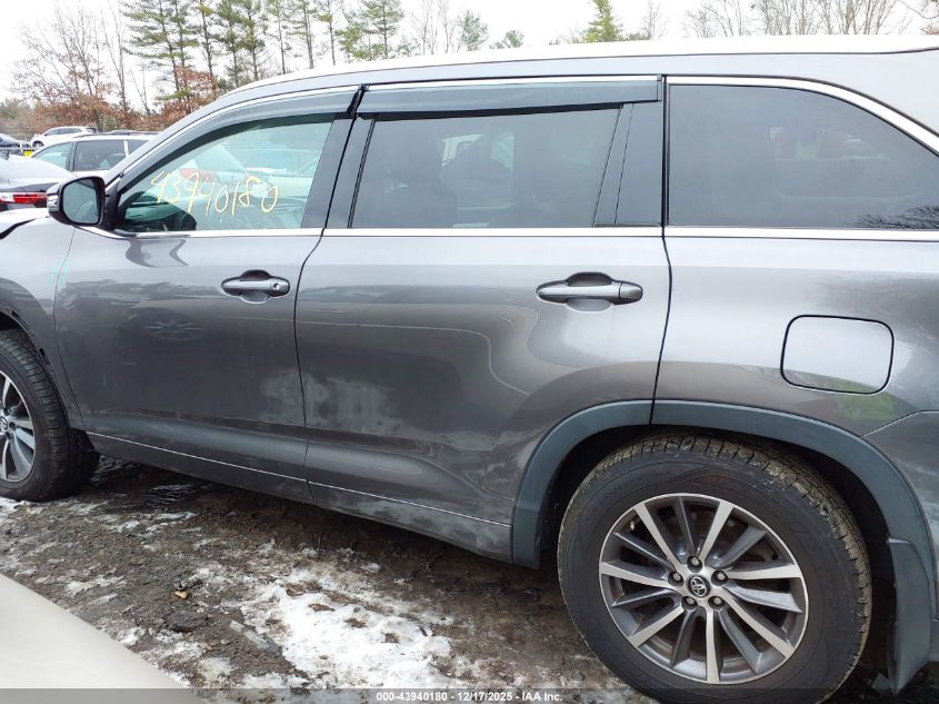 2017 Toyota Highlander Xle VIN: 5TDJZRFH0HS520669 Lot: 43940180