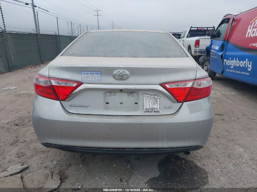2015 Toyota Camry Le VIN: 4T4BF1FK7FR506952 Lot: 43940191