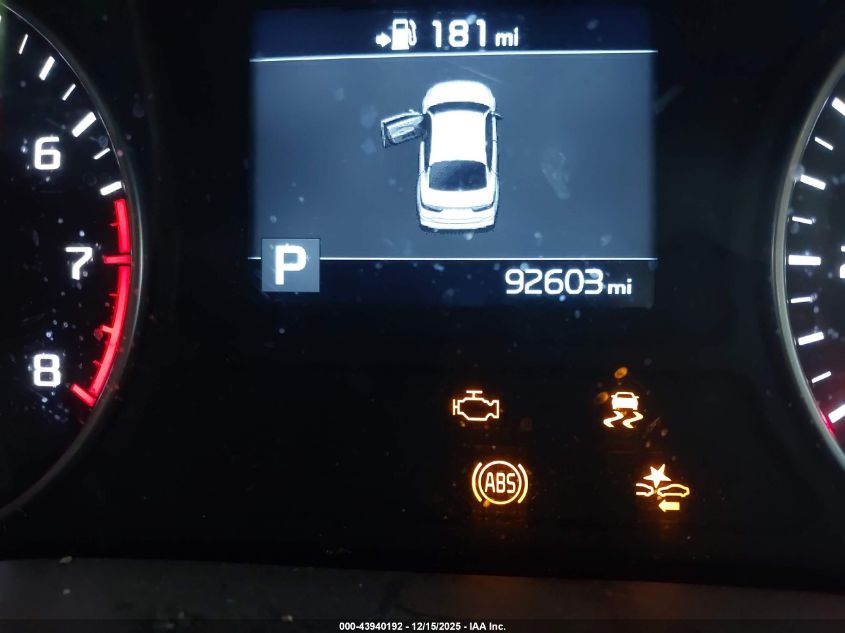 2019 Kia Optima Lx VIN: 5XXGT4L37KG275854 Lot: 43940192