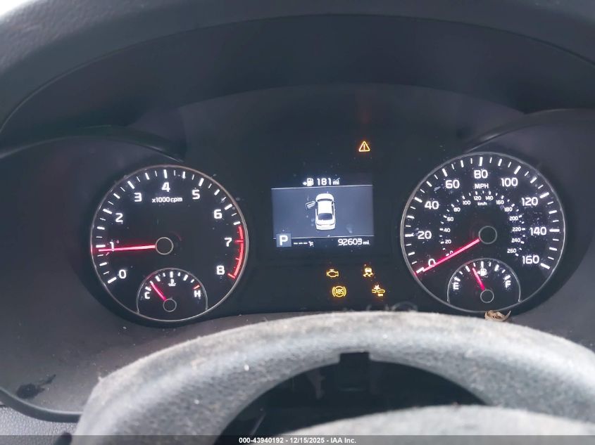 2019 Kia Optima Lx VIN: 5XXGT4L37KG275854 Lot: 43940192