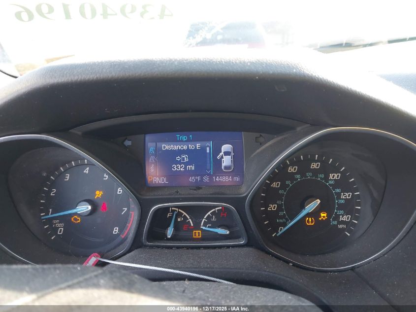 2013 Ford Focus Se VIN: 1FADP3F2XDL125122 Lot: 43940196