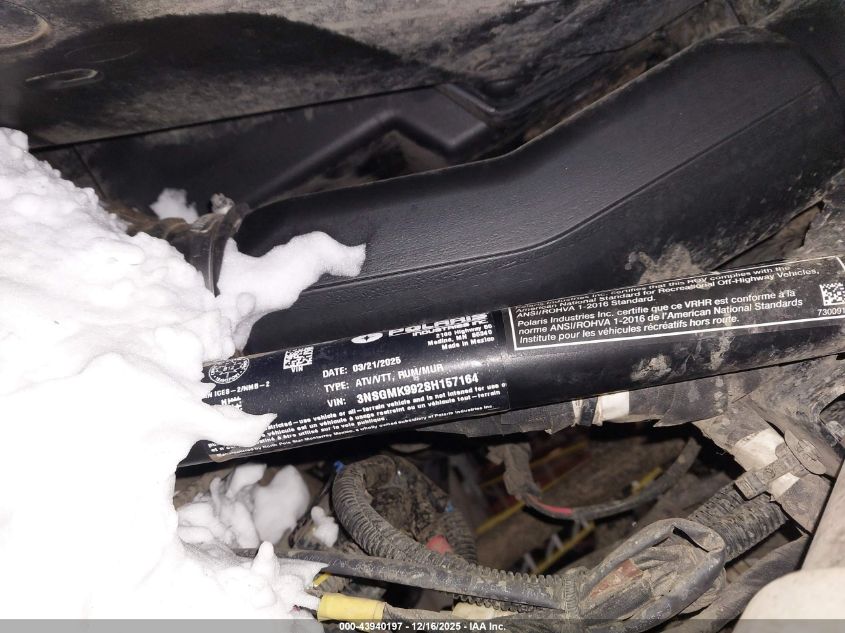 2025 Polaris General Xp 4 1000 Ultimate VIN: 3NSGMK992SH157164 Lot: 43940197