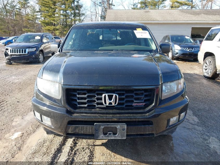 2012 Honda Ridgeline Sport VIN: 5FPYK1F76CB455102 Lot: 43940207
