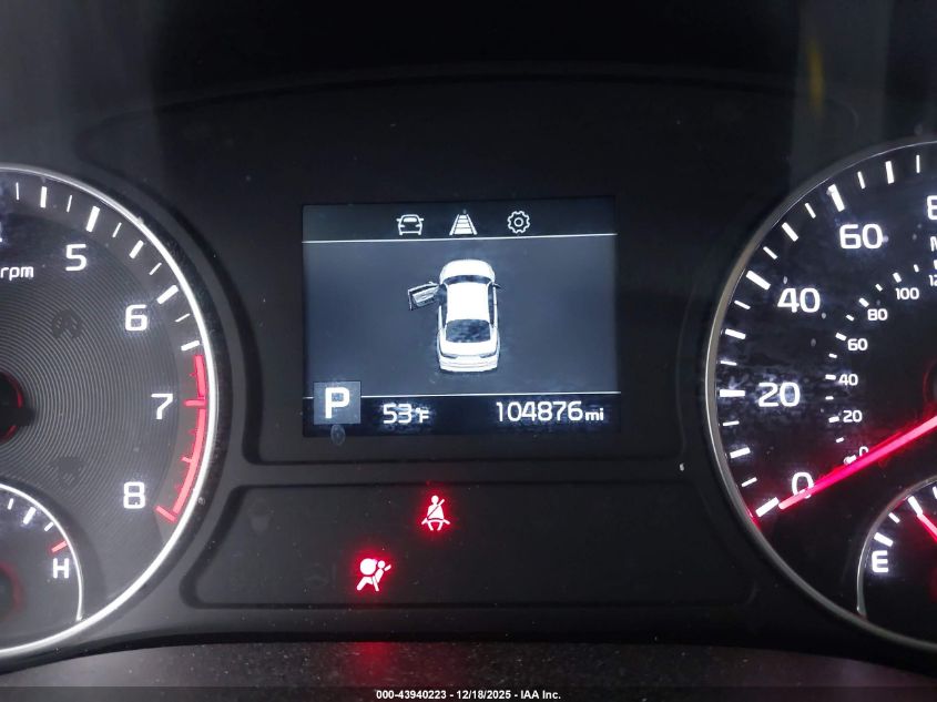 2019 Kia Optima Ex VIN: 5XXGU4L1XKG318711 Lot: 43940223