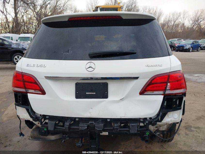 2018 Mercedes-Benz Gle 350 4Matic VIN: 4JGDA5HBXJB137921 Lot: 43940239