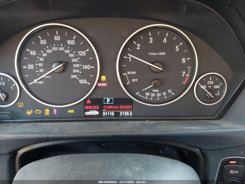 2016 BMW 320I VIN: WBA8E1G58GNT38347 Lot: 43940243