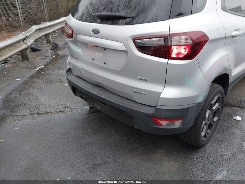 2018 Ford Ecosport Ses VIN: MAJ6P1CL6JC210092 Lot: 43940246