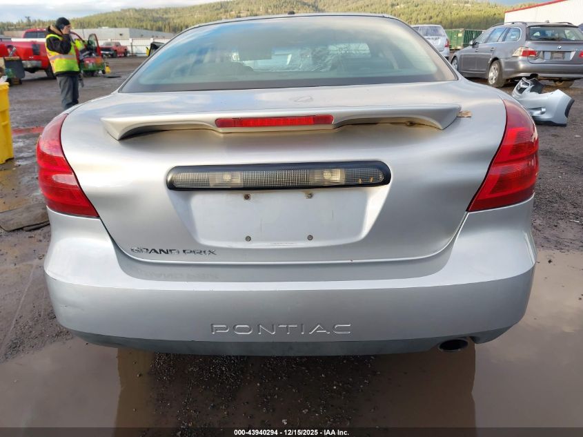 2008 Pontiac Grand Prix VIN: 2G2WP552881153629 Lot: 43940294