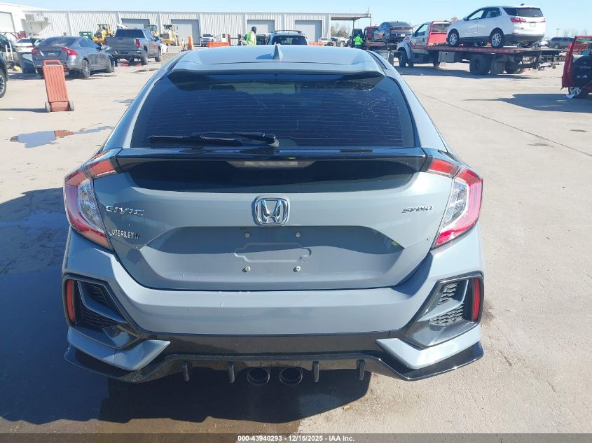 2021 Honda Civic Sport VIN: SHHFK7H40MU207482 Lot: 43940293