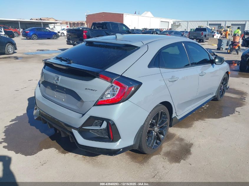 2021 Honda Civic Sport VIN: SHHFK7H40MU207482 Lot: 43940293