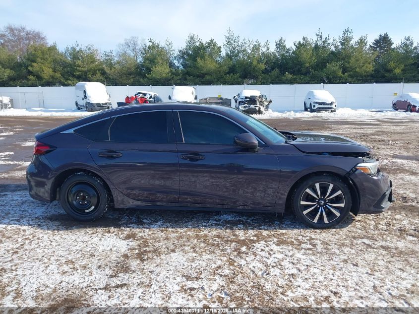 2022 Honda Civic Ex-L VIN: 19XFL1H74NE008898 Lot: 43940311