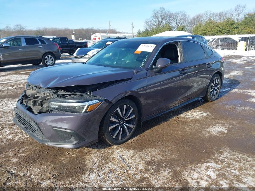 2022 Honda Civic Ex-L VIN: 19XFL1H74NE008898 Lot: 43940311