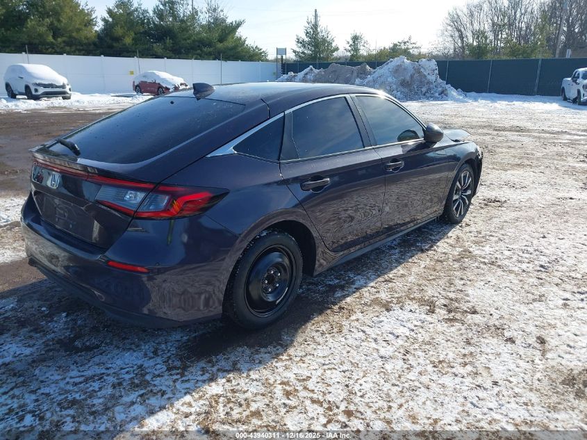 2022 Honda Civic Ex-L VIN: 19XFL1H74NE008898 Lot: 43940311