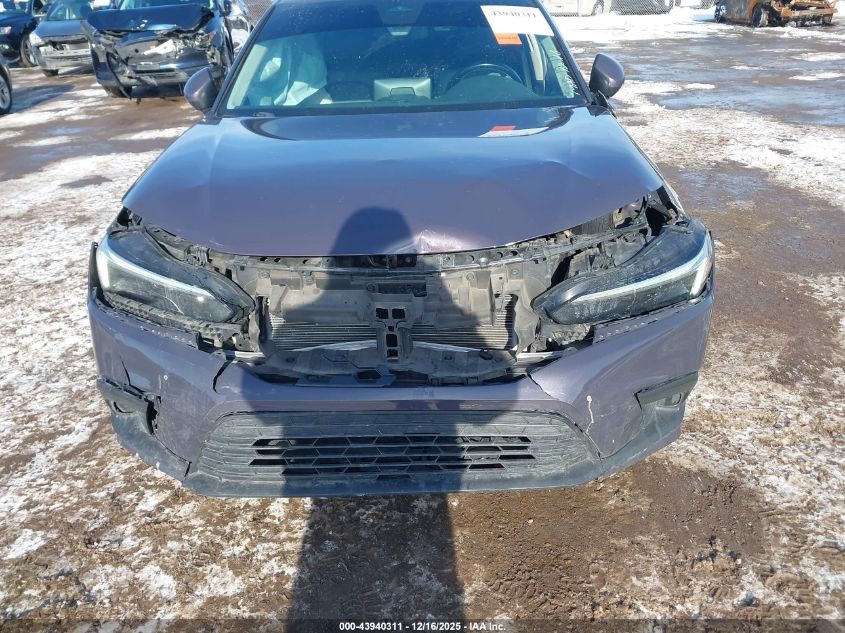 2022 Honda Civic Ex-L VIN: 19XFL1H74NE008898 Lot: 43940311