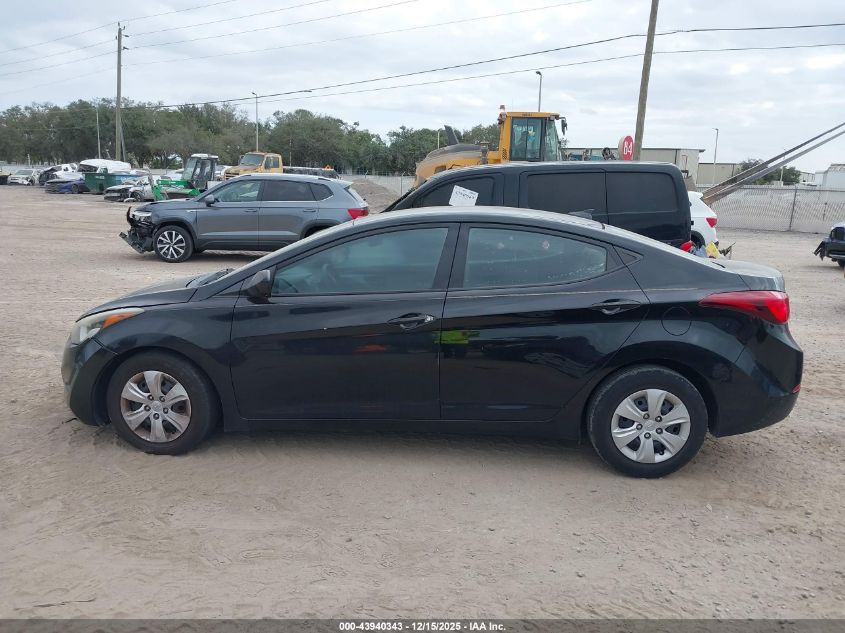 2016 Hyundai Elantra Se VIN: 5NPDH4AE8GH769287 Lot: 43940343