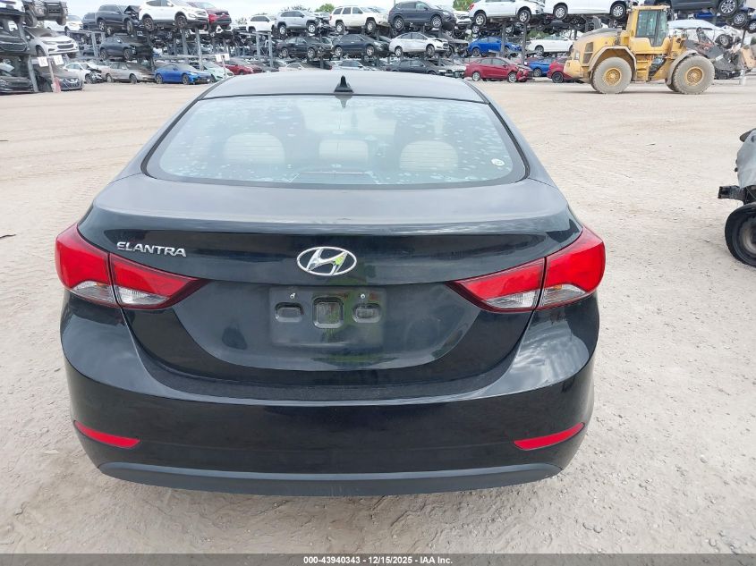 2016 Hyundai Elantra Se VIN: 5NPDH4AE8GH769287 Lot: 43940343