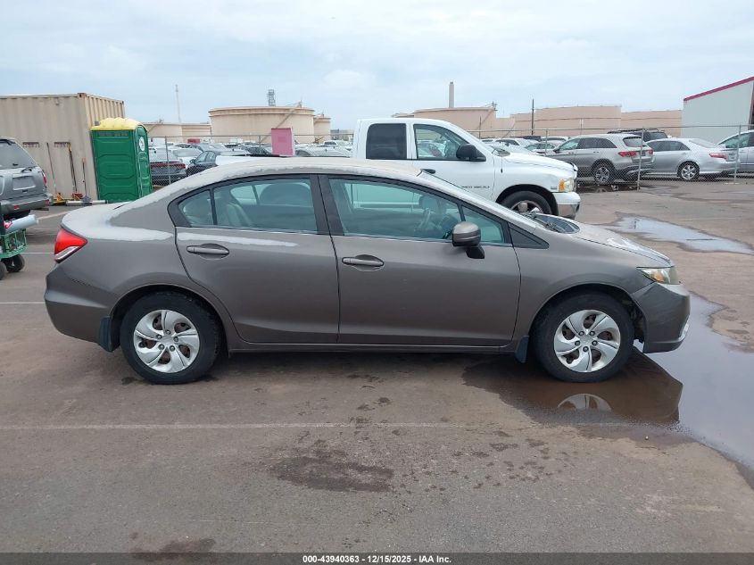 2014 Honda Civic Lx VIN: 2HGFB2F54EH504428 Lot: 43940363