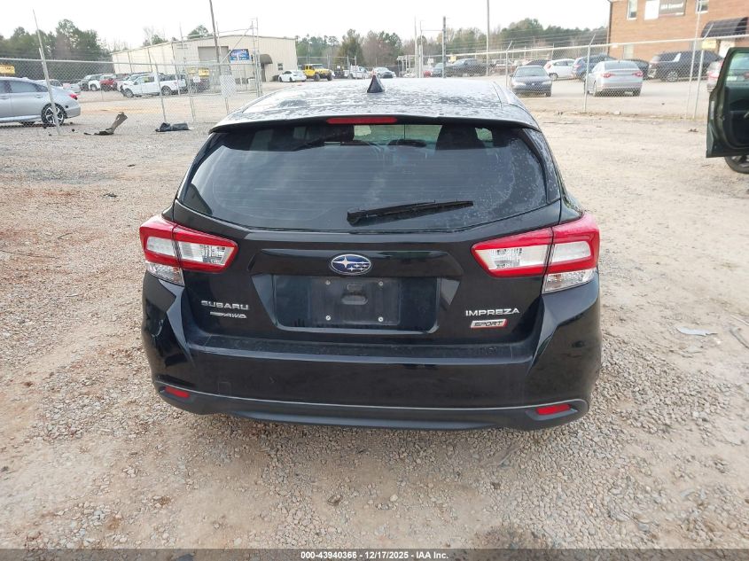 2018 Subaru Impreza 2.0I Sport VIN: 4S3GTAK65J3750295 Lot: 43940366