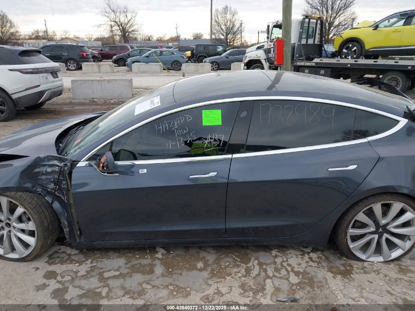 2019 Tesla Model 3 Long Range/Mid Range/Standard Range/Standard Range Plus VIN: 5YJ3E1EA5KF308176 Lot: 43940372