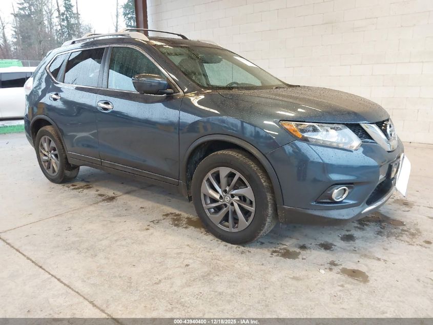 2016 Nissan Rogue Sl VIN: 5N1AT2MV6GC869543 Lot: 43940400