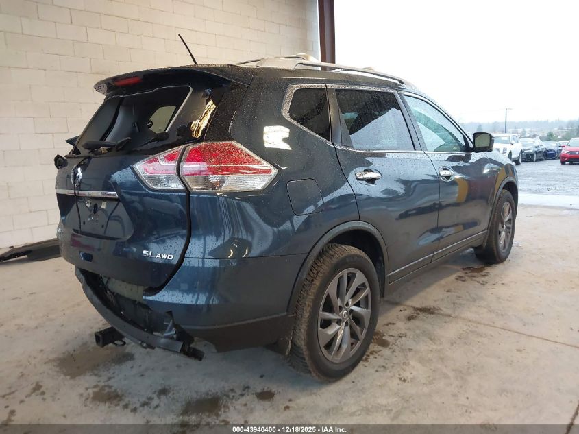 2016 Nissan Rogue Sl VIN: 5N1AT2MV6GC869543 Lot: 43940400